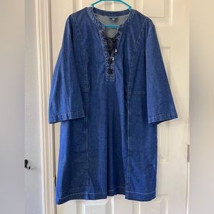 J Jill Denim dress great condition XL